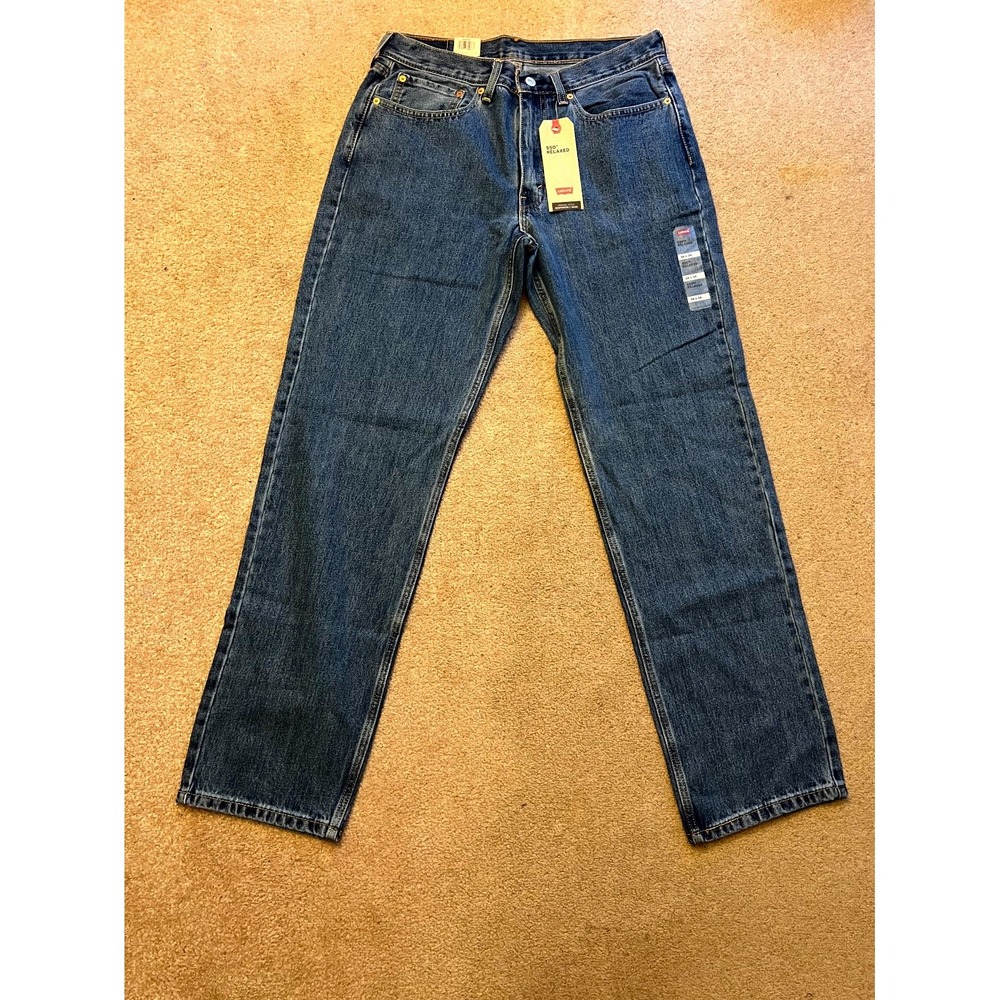Levi's 550 Jeans Men's 34x34 Blue Denim Medium Wash 5-Pockets Grunge Streetwear